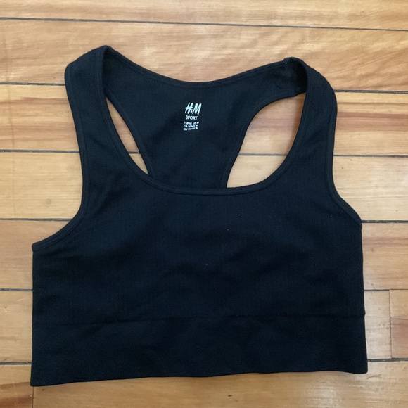 Black Sports Bra - Picture 1 of 2